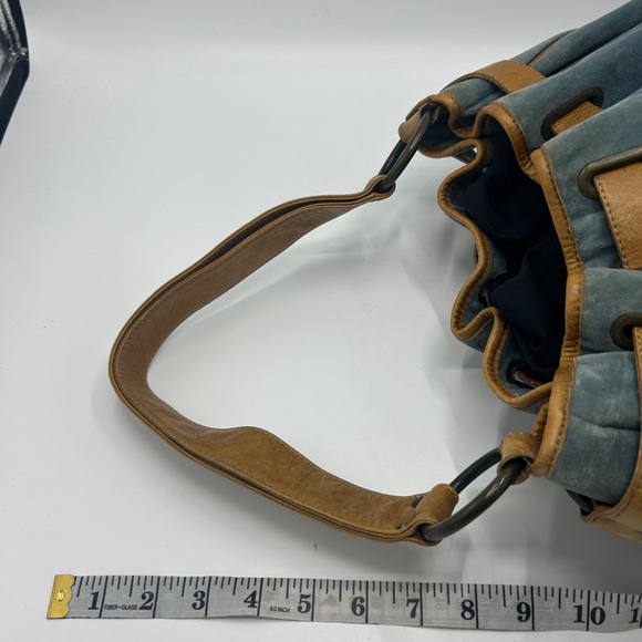 Kooba Blue Velvet Leather Trim Hobo-style shoulder bag - Picture 10 of 14